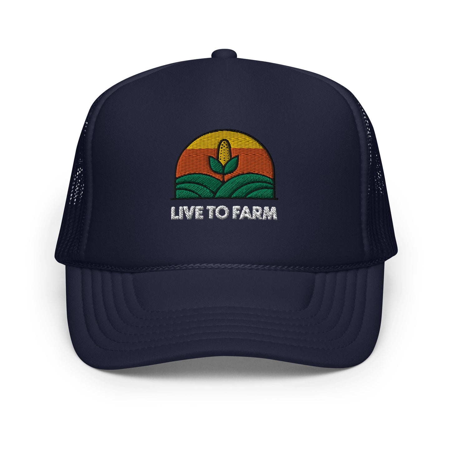 Live to Farm - Foam Trucker Hat - Dark