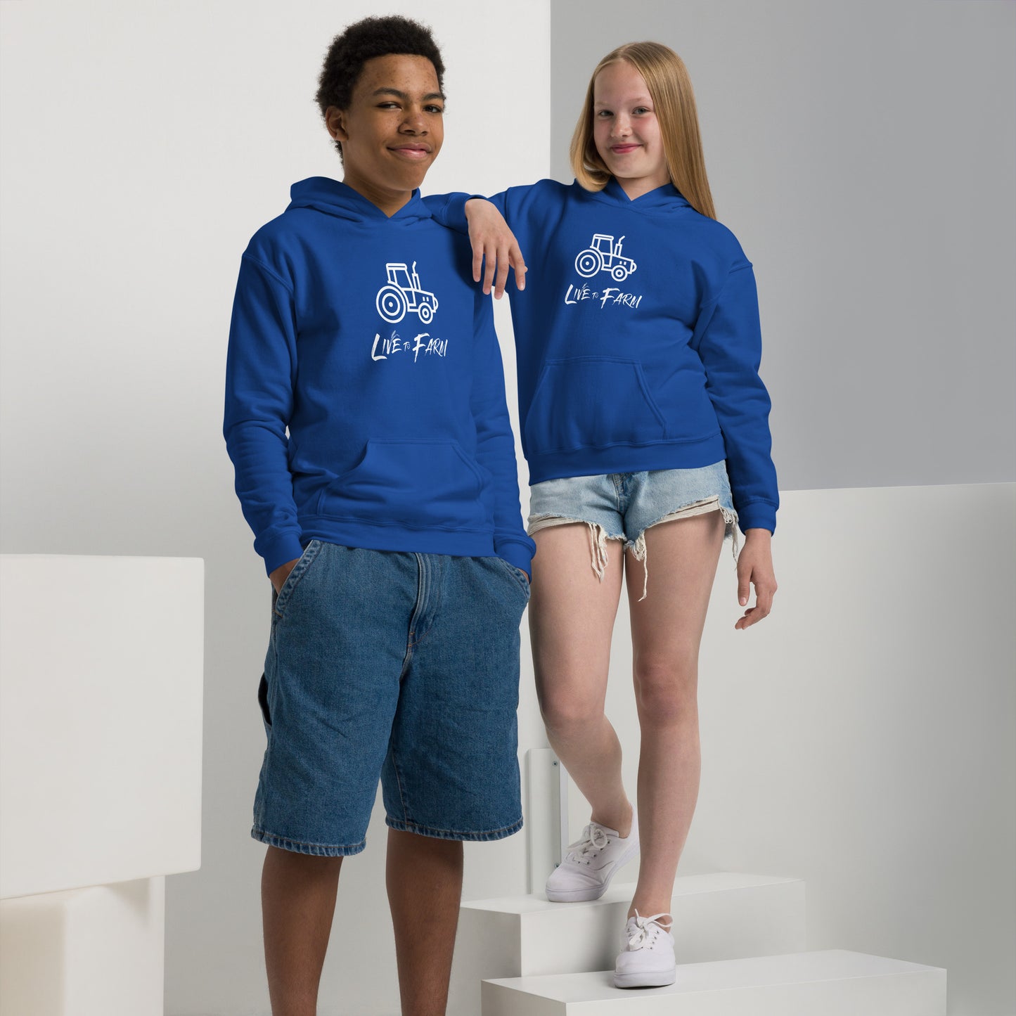 L2F Tractor - Youth Heavy Blend Hoodie
