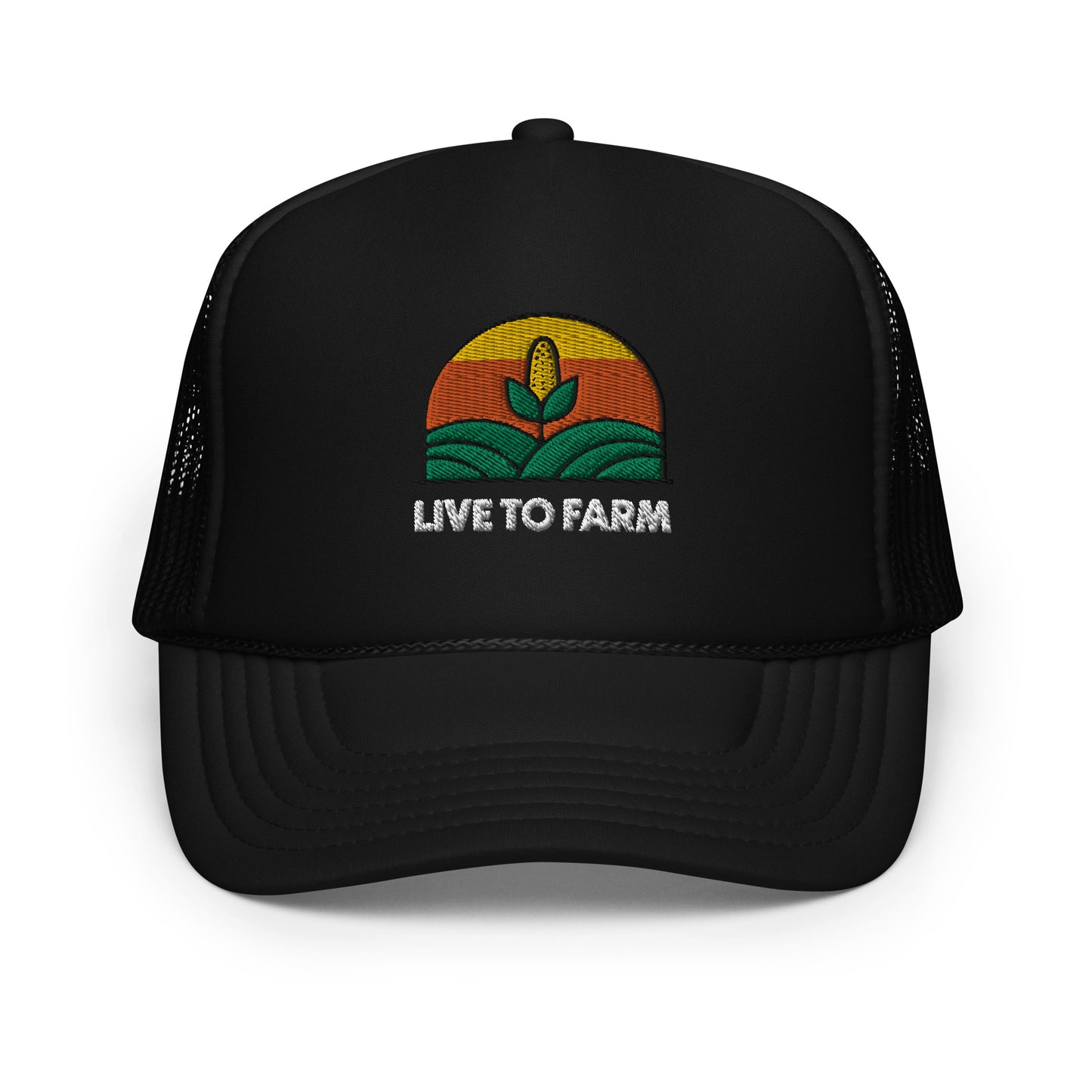 Live to Farm - Foam Trucker Hat - Dark