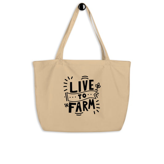 L2F Lettering - Large organic tote bag